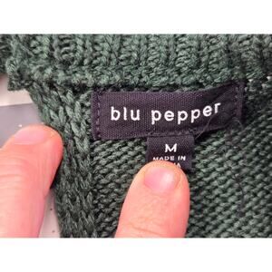 Blu Pepper Striped Knit Pullover Sweater Multicolor Women's Size Medium